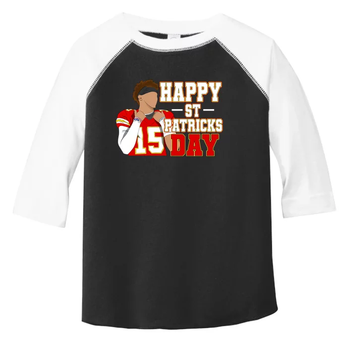 Happy Saint Patricks Day Ma!Homes St Patrick Football Player Fan Ma!Home Toddler Fine Jersey T-Shirt