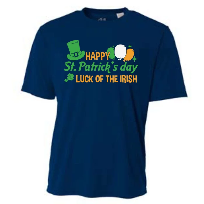 Happy St Patricks Day Luck Of The Irish Cooling Performance Crew T-Shirt