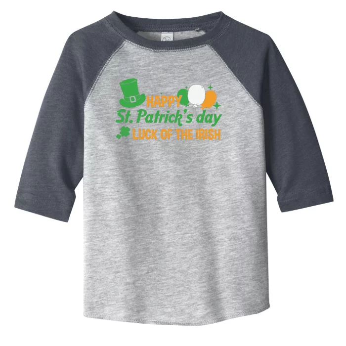 Happy St Patricks Day Luck Of The Irish Toddler Fine Jersey T-Shirt