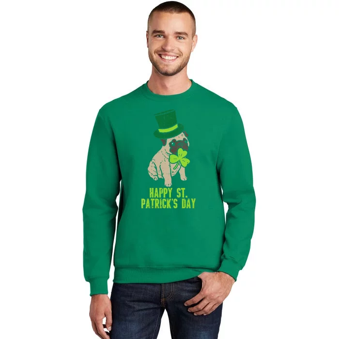 Happy St Patricks Day Irish Pug Dog Cute Saint Paddys Day Sweatshirt