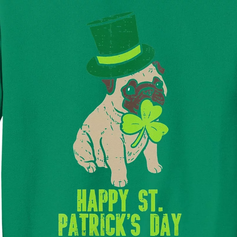 Happy St Patricks Day Irish Pug Dog Cute Saint Paddys Day Sweatshirt