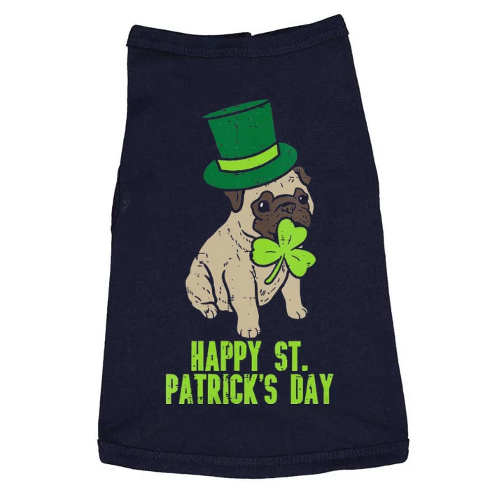 Happy St Patricks Day Irish Pug Dog Cute Saint Paddys Day Doggie Tank