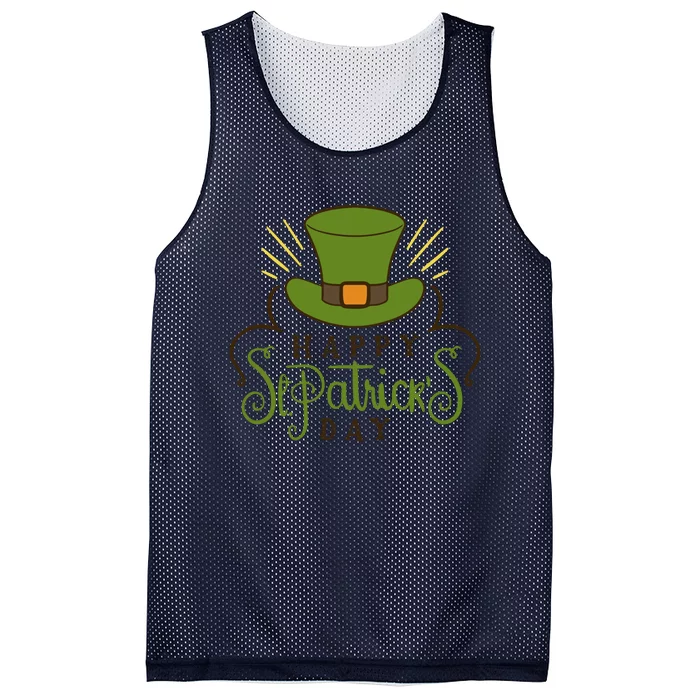 Happy St Patrick Day Mesh Reversible Basketball Jersey Tank