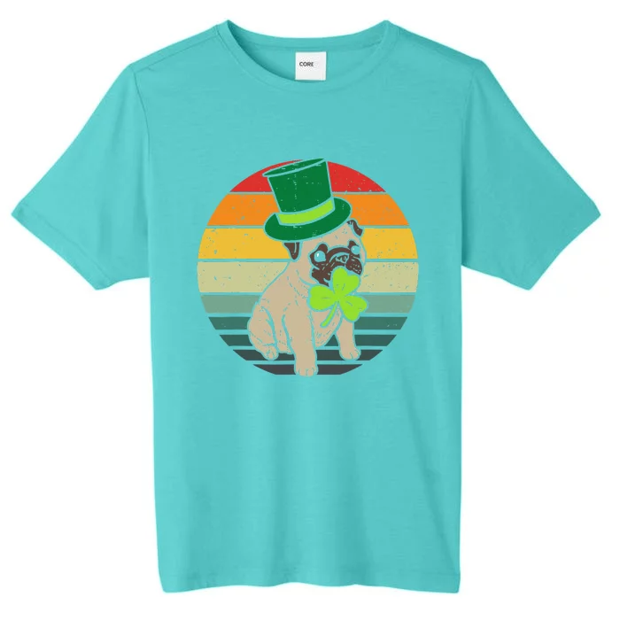 Happy St Patricks Day Irish Pug Dog Cute Saint Paddys Day ChromaSoft Performance T-Shirt