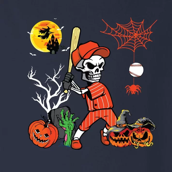 Halloween Skeleton Playing Baseball Costume Player Lover Toddler Long Sleeve Shirt