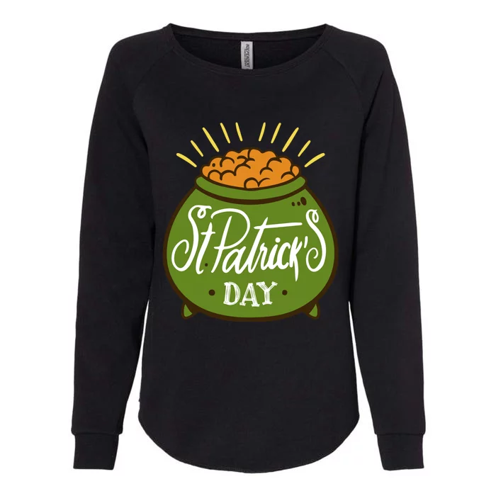 Happy St Patrick Day Womens California Wash Sweatshirt