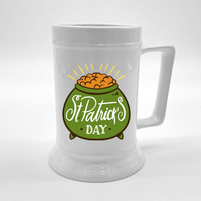 Happy St Patrick Day Front & Back Beer Stein