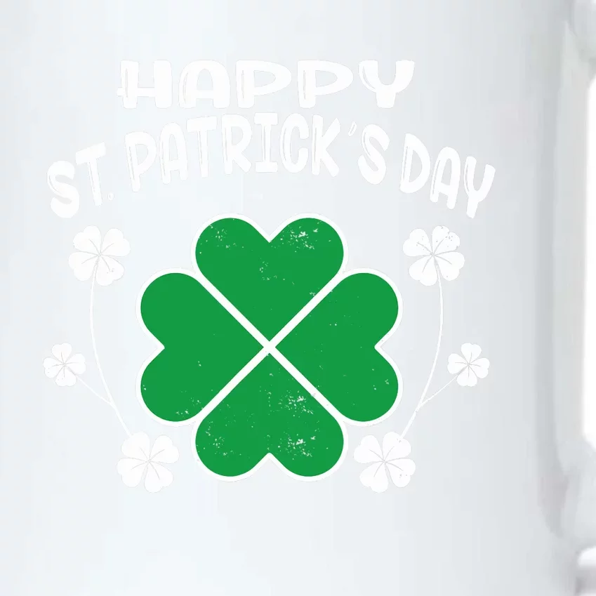 Happy St Patrick's Day Go Lucky Irish Shamrock Gift Black Color Changing Mug