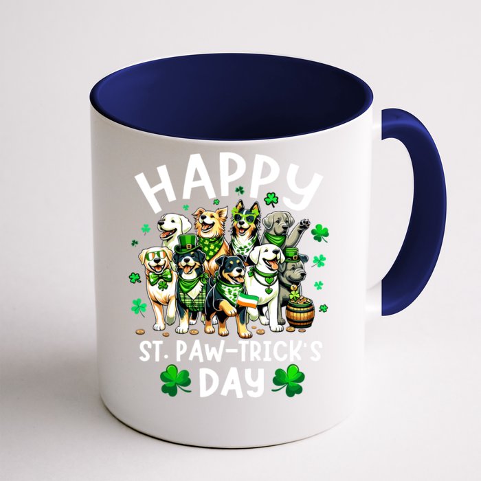 Happy Saint Patricks Day Dog Puppy Lover For Boy Girl Front & Back Coffee Mug