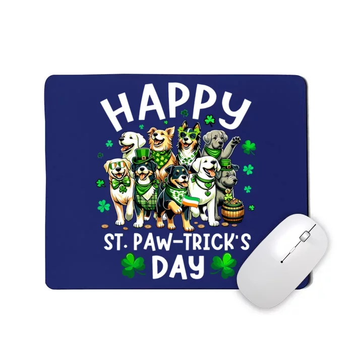 Happy Saint Patricks Day Dog Puppy Lover For Boy Girl Mousepad