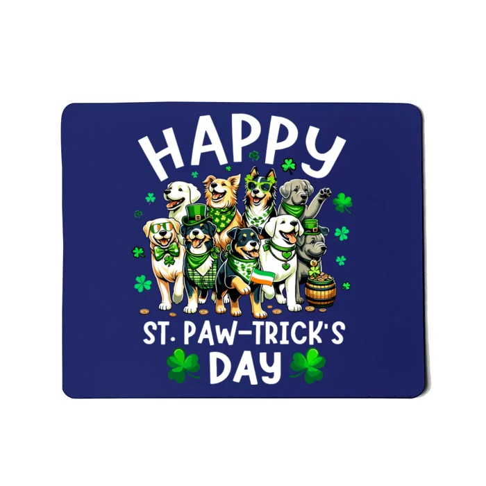 Happy Saint Patricks Day Dog Puppy Lover For Boy Girl Mousepad