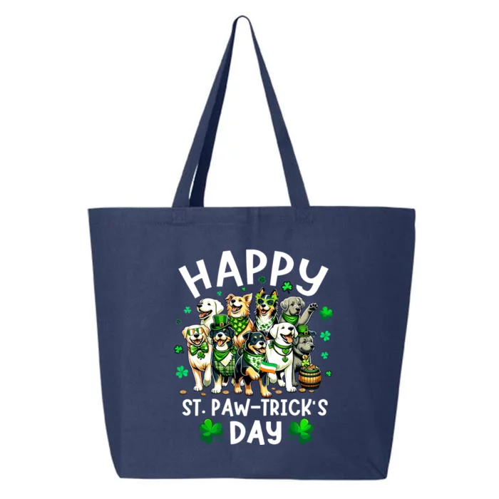 Happy Saint Patricks Day Dog Puppy Lover For Boy Girl 25L Jumbo Tote