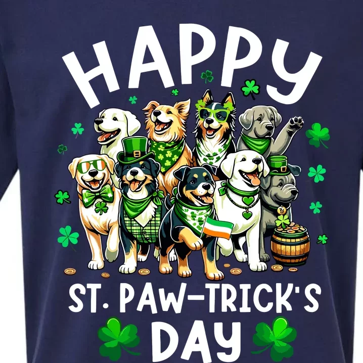 Happy Saint Patricks Day Dog Puppy Lover For Boy Girl Sueded Cloud Jersey T-Shirt