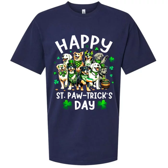 Happy Saint Patricks Day Dog Puppy Lover For Boy Girl Sueded Cloud Jersey T-Shirt