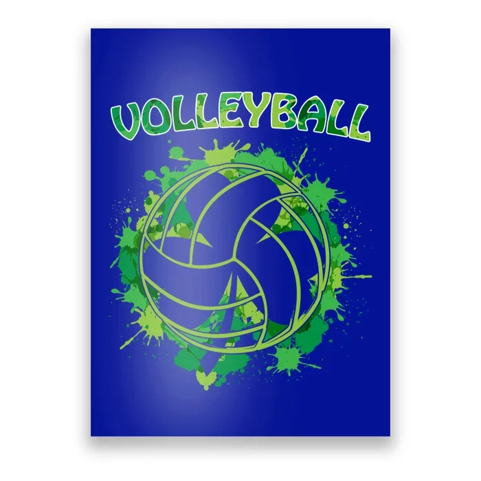 Happy St Patrick's Day Funny Gift Shamrock With Volleyball Sport Gift Poster