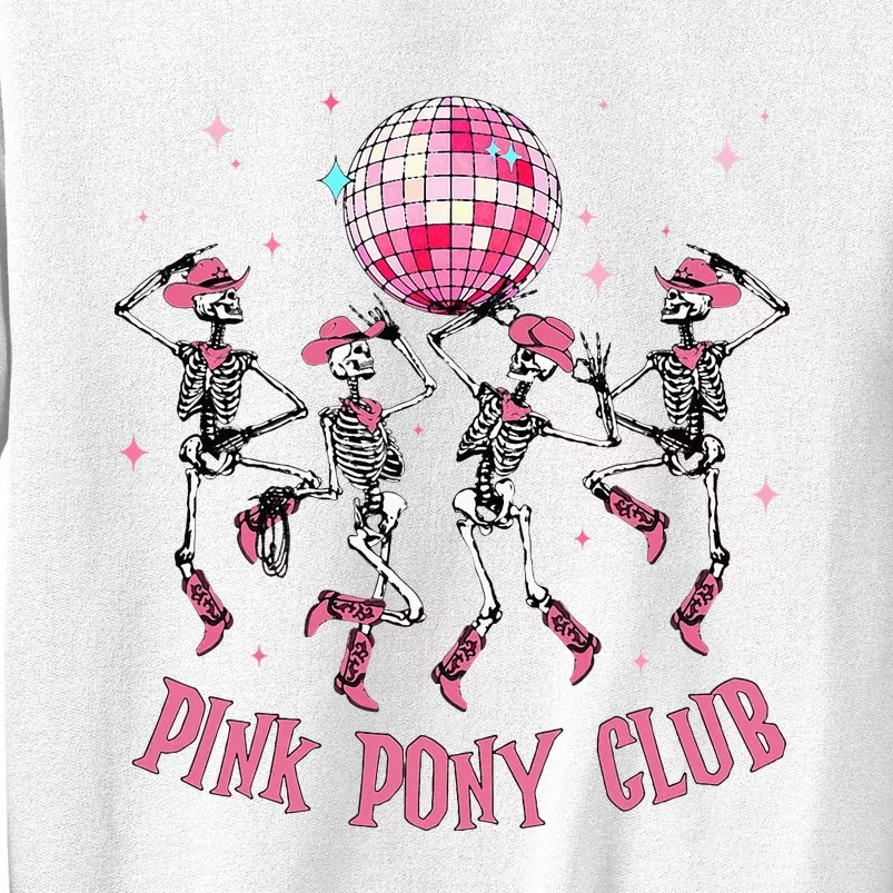 Halloween Skeleton Pony Club Cowgirl Western Birthday Sweatshirt