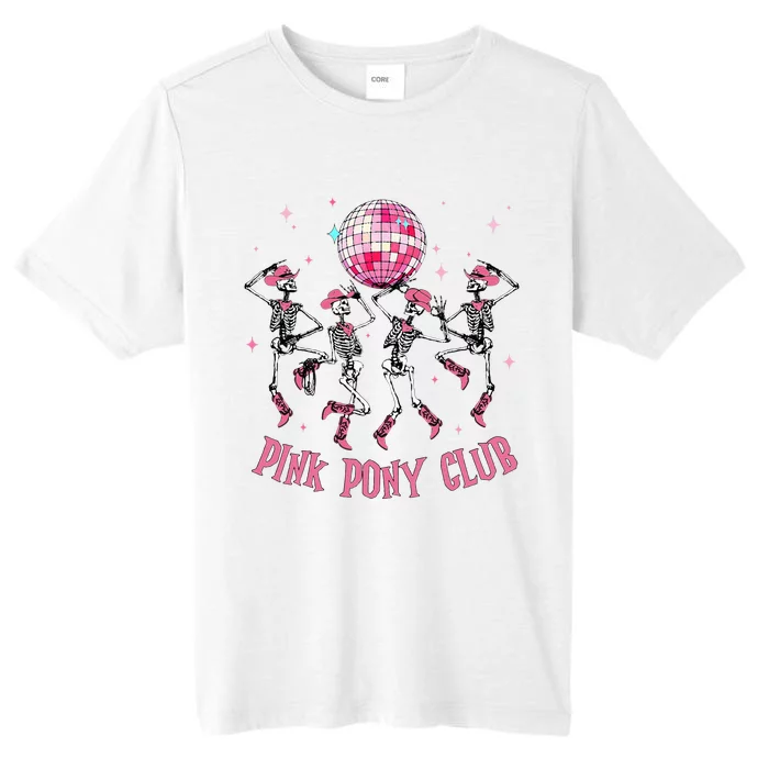 Halloween Skeleton Pony Club Cowgirl Western Birthday ChromaSoft Performance T-Shirt