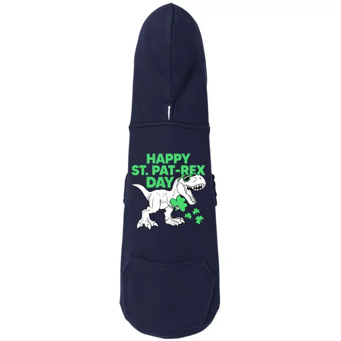 Happy St Pat Rex Day St Patricks Dinosaur Boy Doggie 3-End Fleece Hoodie