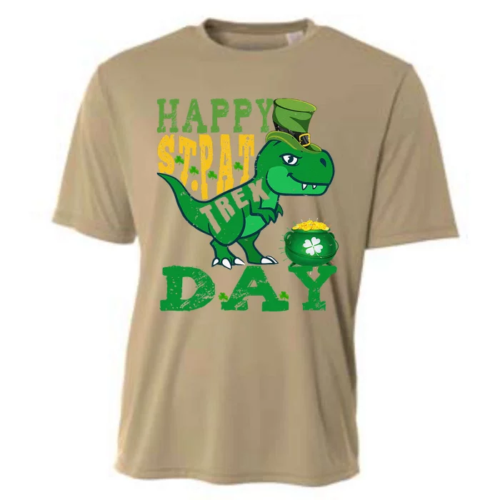 Happy St. PatRex Day Saint Patrick's Day Dinosaurs Cooling Performance Crew T-Shirt