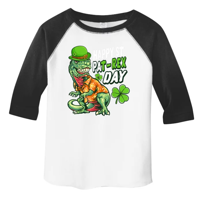 Happy St PaTRex Dinosaur Saint Patrick's Day Toddler Fine Jersey T-Shirt