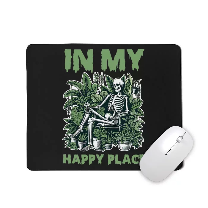 Halloween Skeleton Plants Alive Cute Mousepad