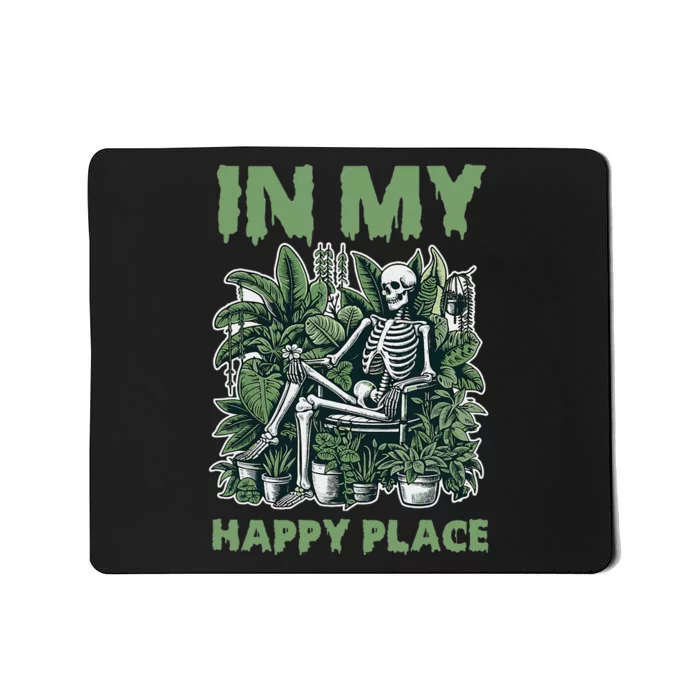 Halloween Skeleton Plants Alive Cute Mousepad