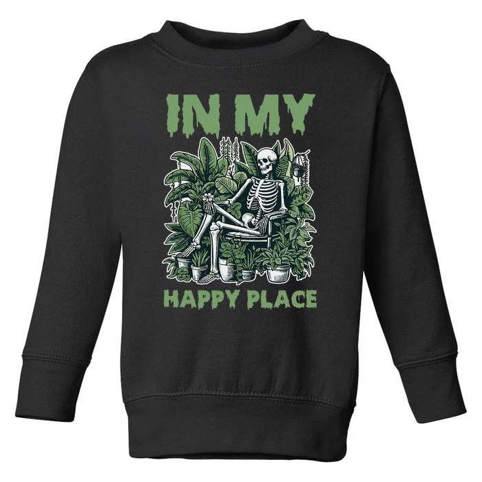 Halloween Skeleton Plants Alive Cute Toddler Sweatshirt