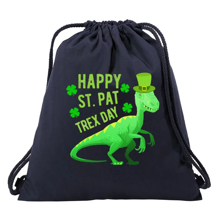 Happy St. PaTrex Day Drawstring Bag