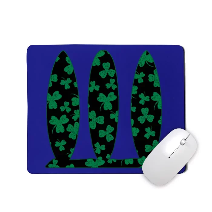 Hawaiian St Patrick Day Surfing Gift Cool Gift Mousepad