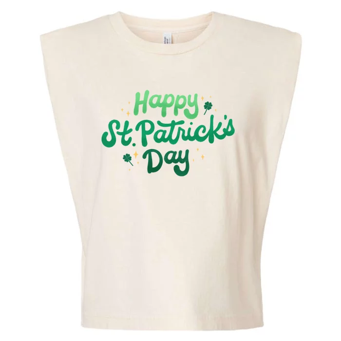 Happy St Patrick's Day Holiday Gift Garment-Dyed Women's Muscle Tee