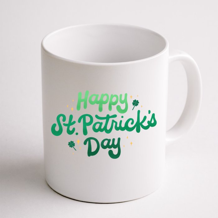 Happy St Patrick's Day Holiday Gift Front & Back Coffee Mug