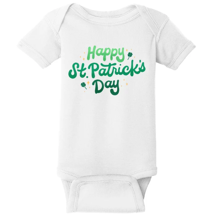 Happy St Patrick's Day Holiday Gift Baby Bodysuit