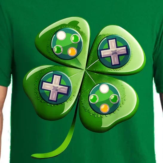 Happy St Patrick's Day Shamrock Video Gamer Gaming s Boys Pajama Set