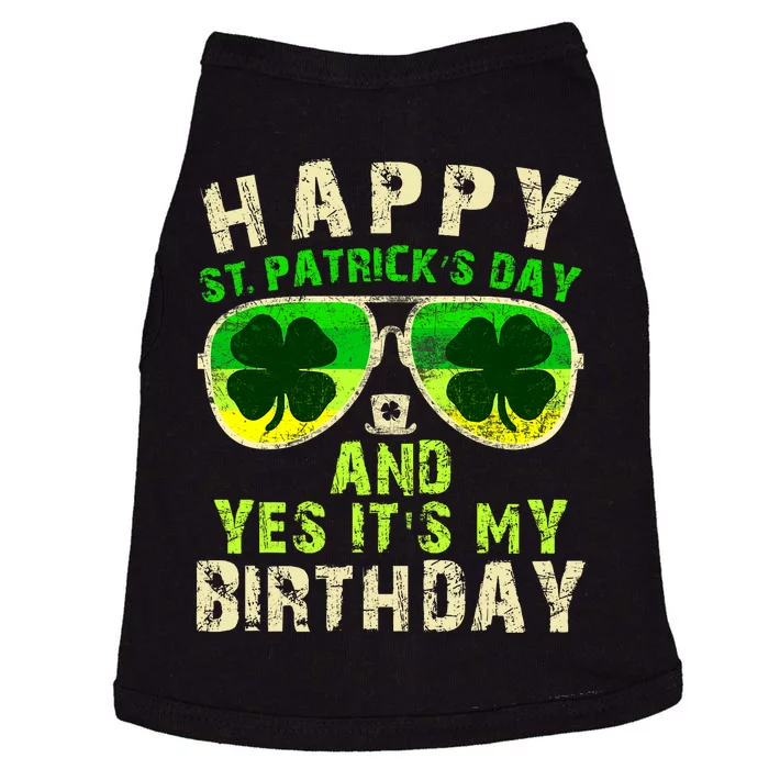 Happy St Patricks Day Birthday Saint Paddys Doggie Tank