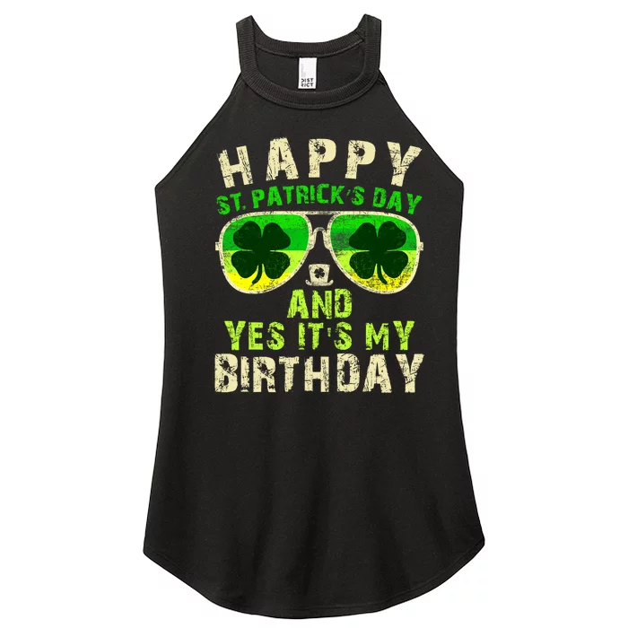 Happy St Patricks Day Birthday Saint Paddys Women’s Perfect Tri Rocker Tank