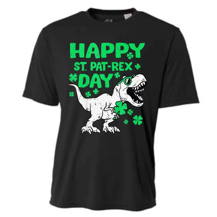 Happy St PaTRex Dinosaur Saint Patrick's Day Cooling Performance Crew T-Shirt