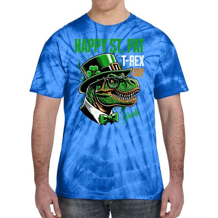 Happy St Pat Rex Day Dino St Patricks Day Tie-Dye T-Shirt