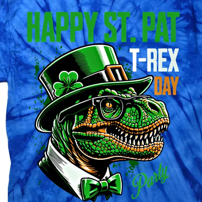 Happy St Pat Rex Day Dino St Patricks Day Tie-Dye T-Shirt