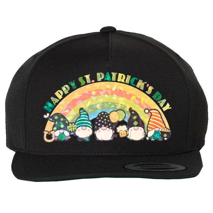 Happy St. PatrickS Day Leprechaun Gnomes Wool Snapback Cap