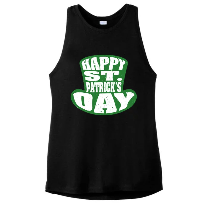 Happy St. Patrick’s Day Ladies Tri-Blend Wicking Tank