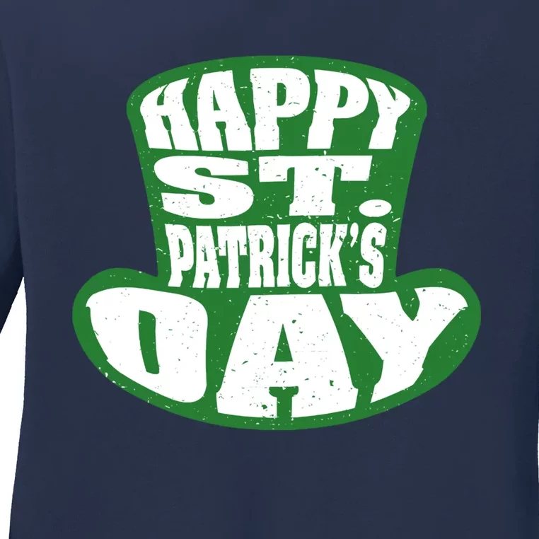 Happy St. Patrick’s Day Ladies Long Sleeve Shirt