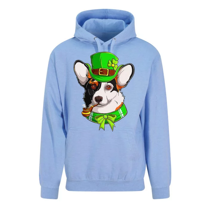 Happy St Patrick's Day Funy Saint Patricks Corgi Dog Gifts Unisex Surf Hoodie