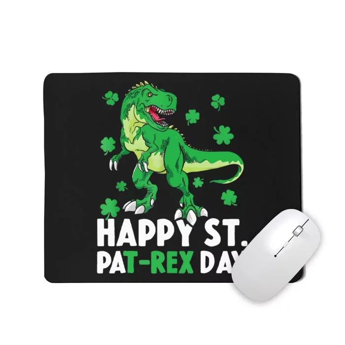 Happy St PaTRex Dinosaur Saint Patrick's Day Mousepad