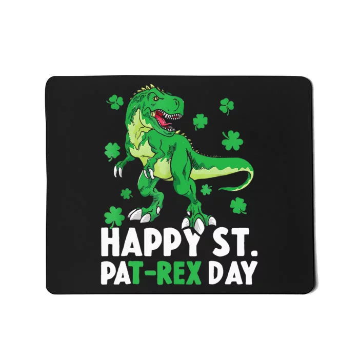 Happy St PaTRex Dinosaur Saint Patrick's Day Mousepad