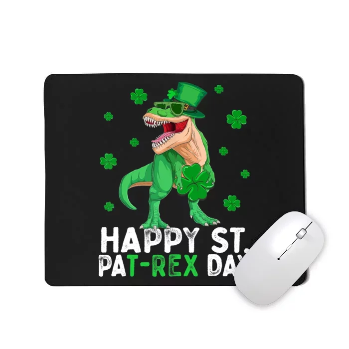 Happy St PaTRex Dinosaur Saint Patrick's Day For Boy Girl Mousepad