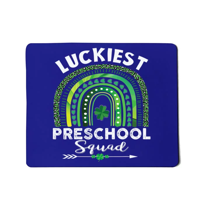 Happy St Patrick Day Teacher Cute Luckiest Preschool Squad Gift Mousepad