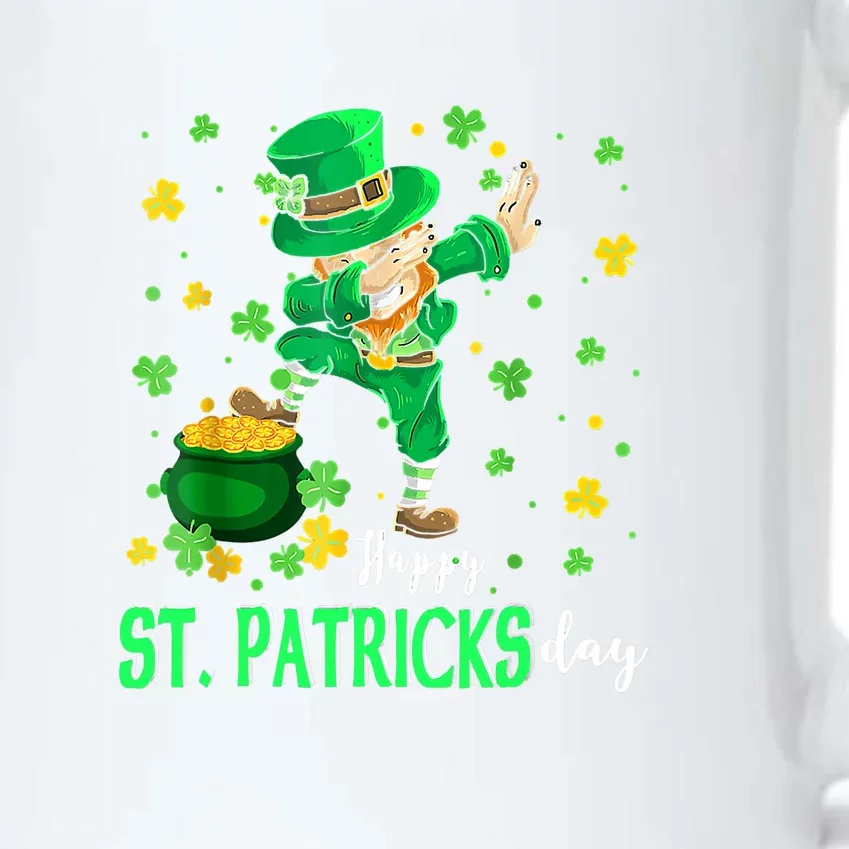 Happy St. Patrick Day Funny Dabbing Leprechaun Shamrock Black Color Changing Mug