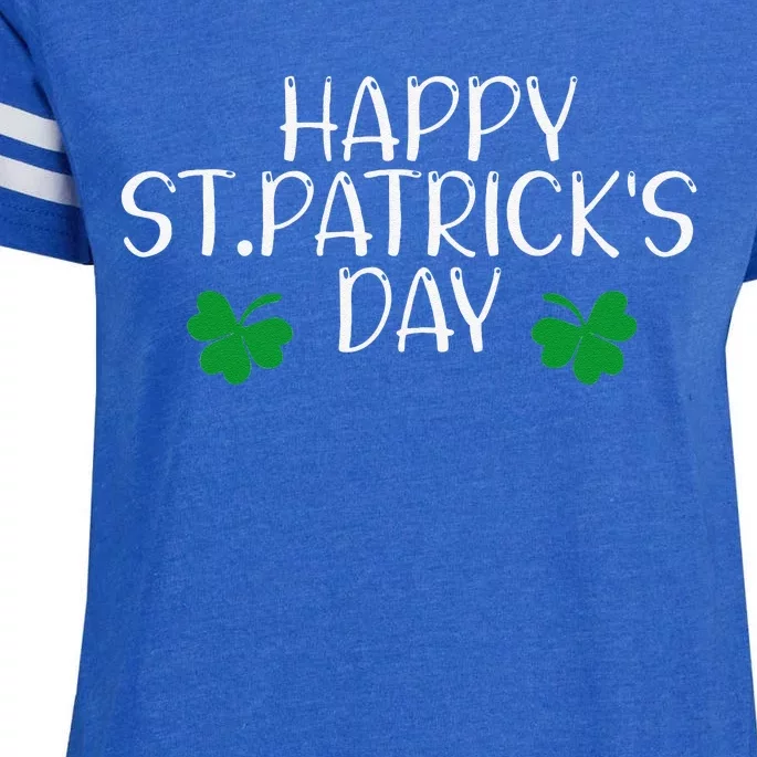 Happy Saint Patrick's Day Lucky Charmss Paddy's Day March 17 Happy Enza Ladies Jersey Football T-Shirt