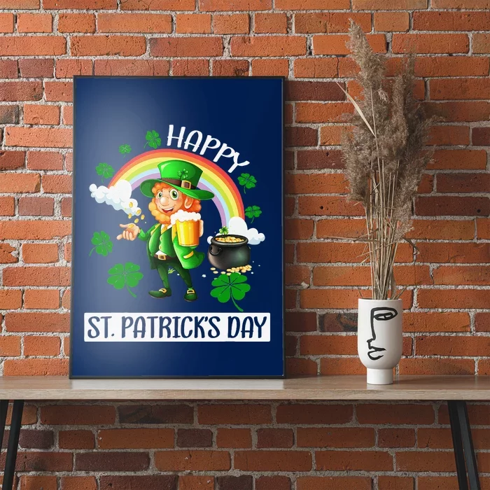 Happy St. Patrick's Day Saint Shenanigan Clover Irishman Poster