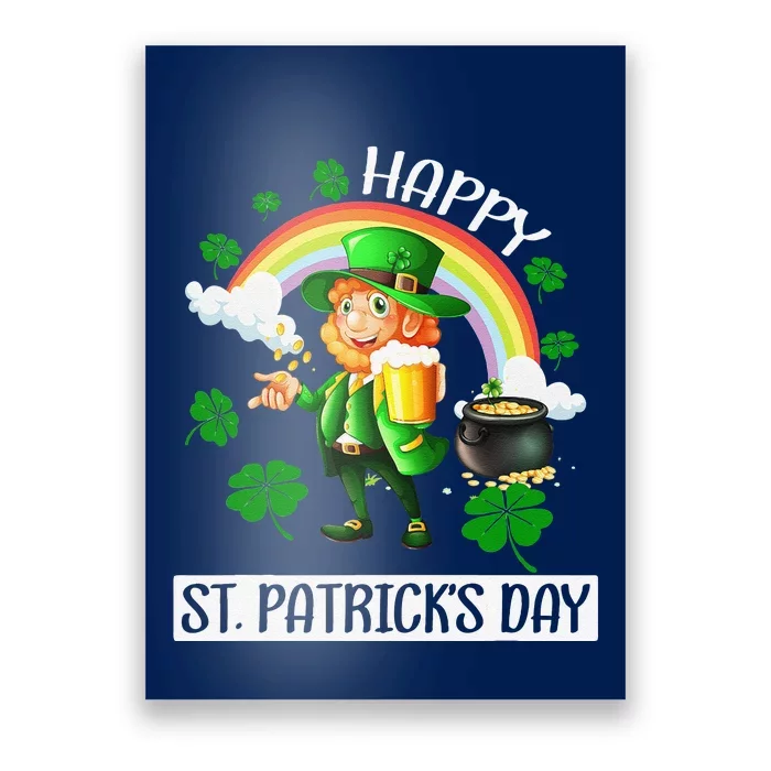 Happy St. Patrick's Day Saint Shenanigan Clover Irishman Poster